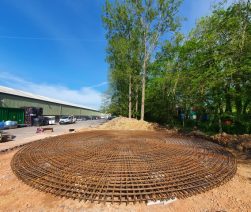 Reinforced Slab Foundations for sprinkler tanks by Piling and Underpinning Specialists jun-2021